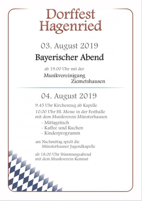 Dorffest Hagenried Dorffest Hagenried
