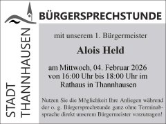 Neu Bürgersprechstunde Thannhausen