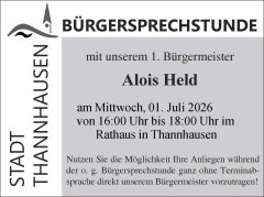 Neu Bürgersprechstunde Thannhausen