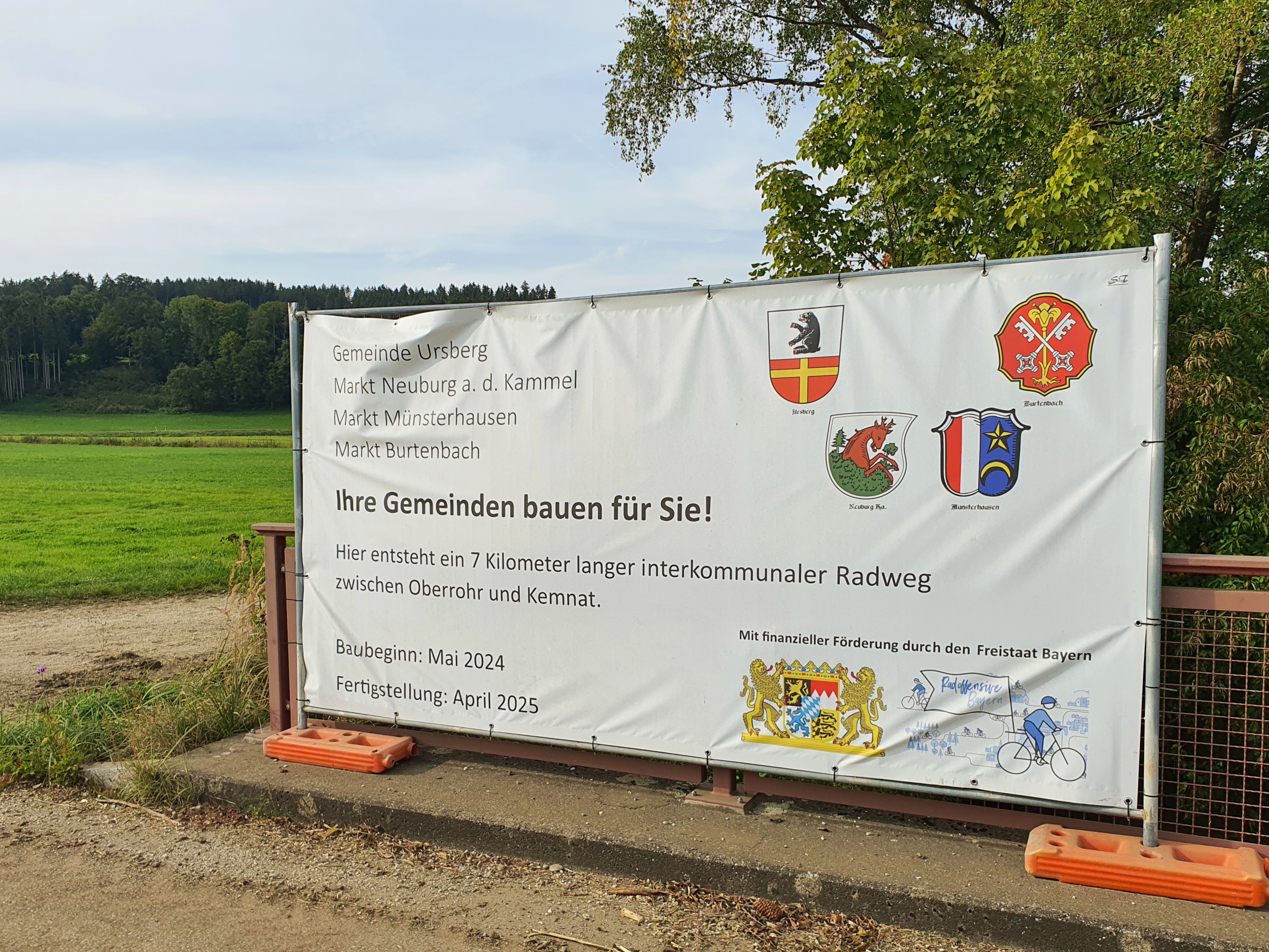 Interkommunaler Radweg von Kemnat nach Oberrohr 2 - Bild